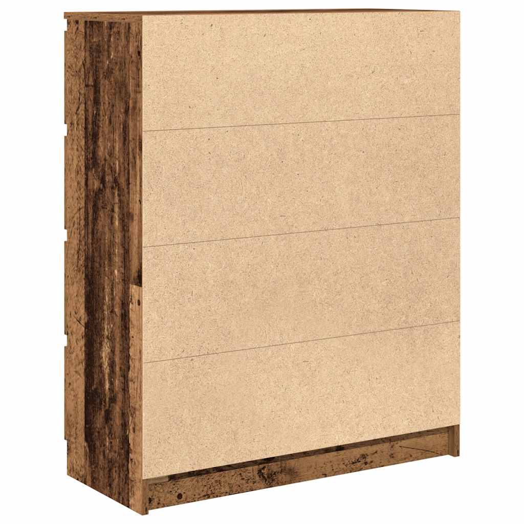 Komoda boja starog drva 80x35x99 cm od konstruiranog drva