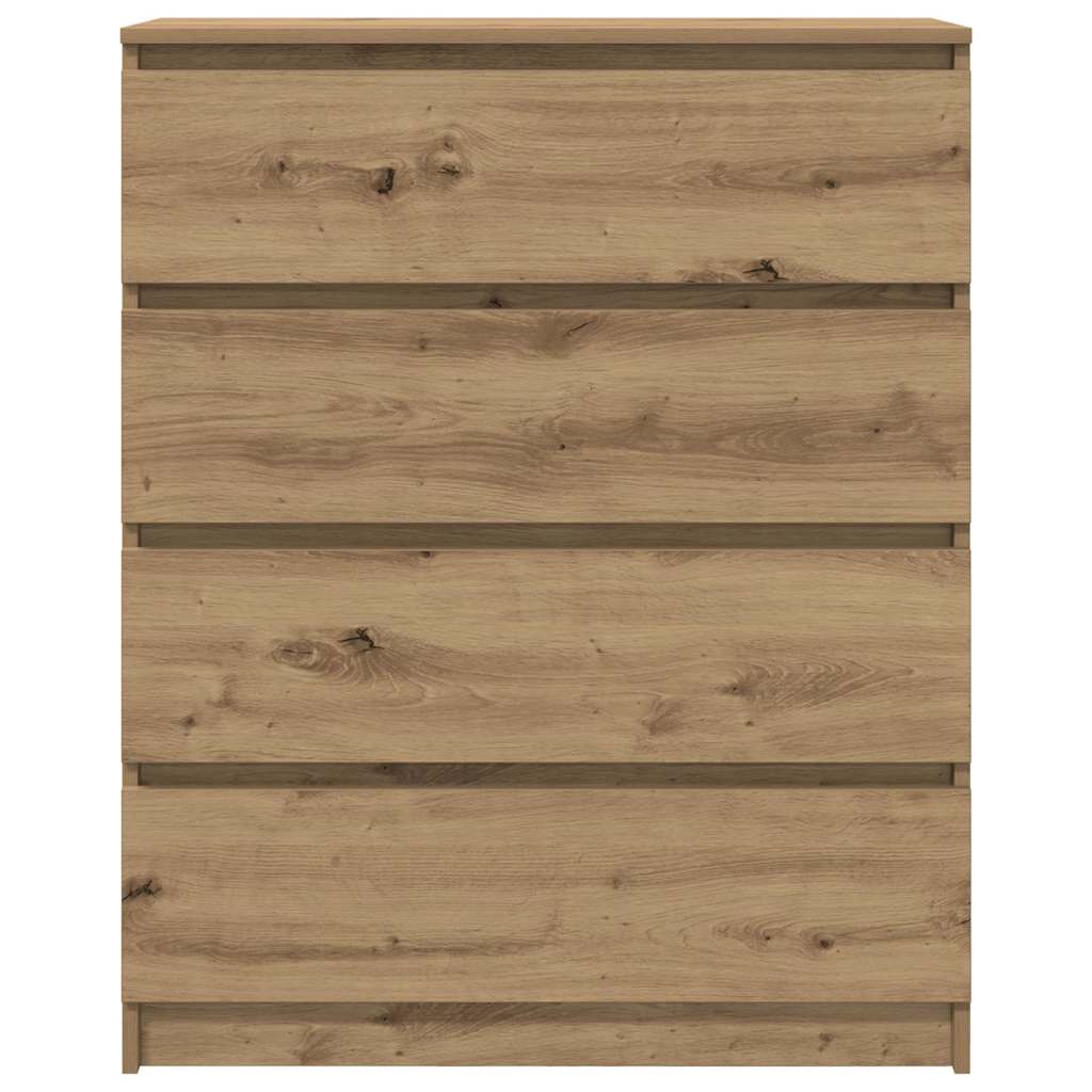 Komoda boja hrasta artisan 80x35x99 cm konstruirano drvo
