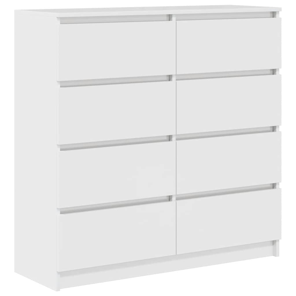 Komoda bijela 100x35x99 cm od konstruiranog drva