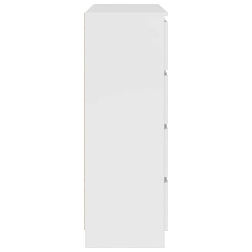 Komoda bijela 100x35x99 cm od konstruiranog drva
