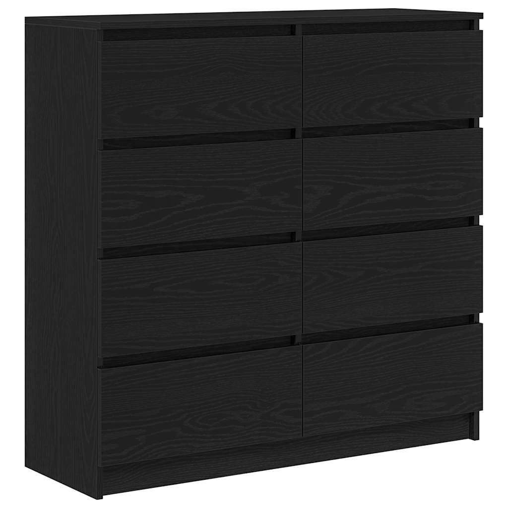 Komoda crni hrast 100x35x99 cm od konstruiranog drva