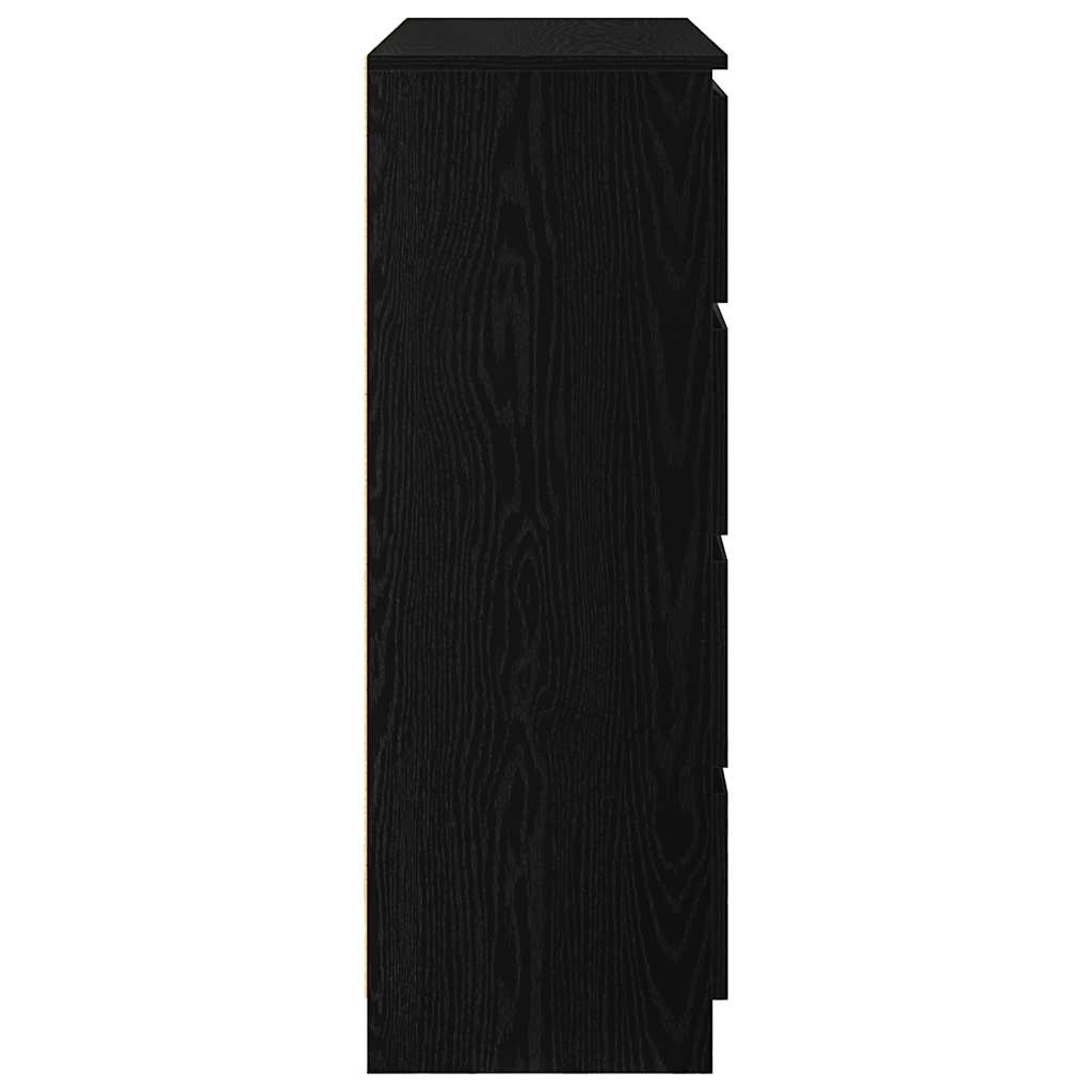 Komoda crni hrast 100x35x99 cm od konstruiranog drva