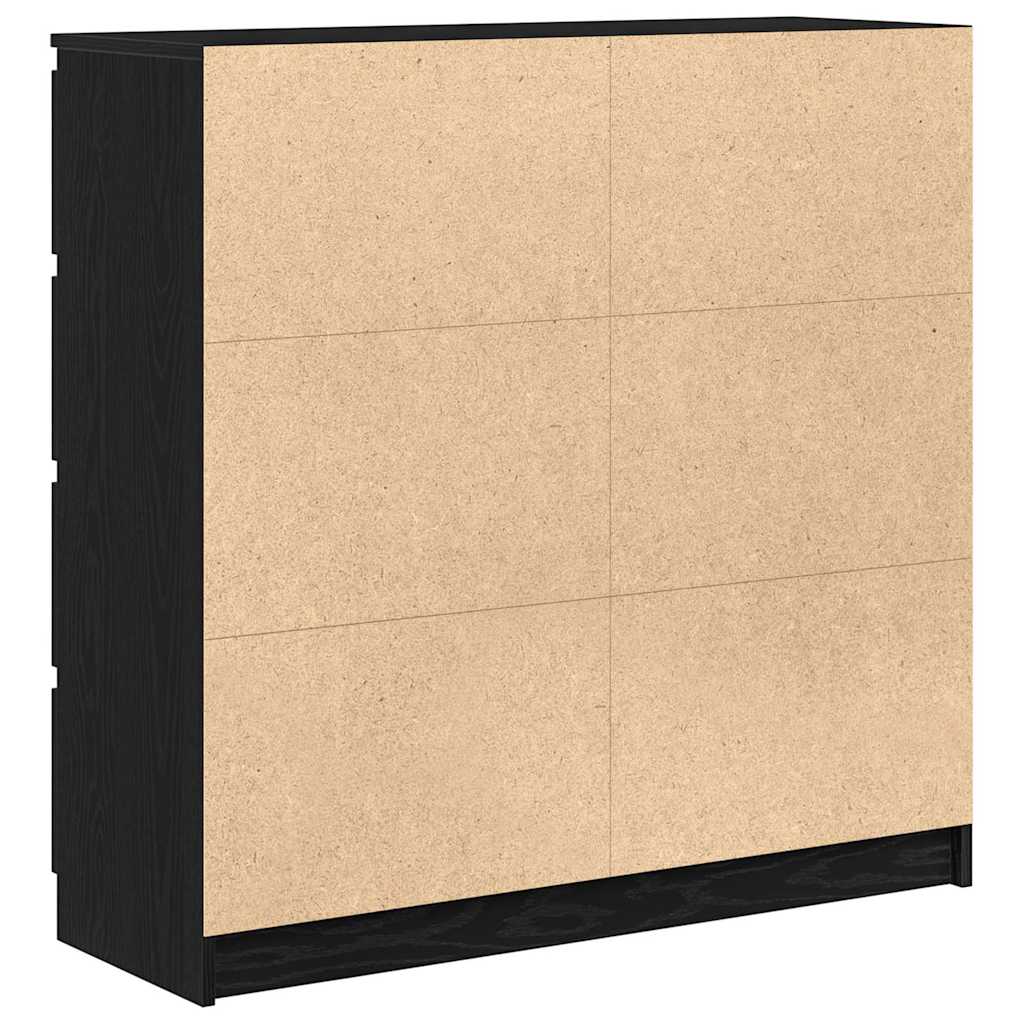 Komoda crni hrast 100x35x99 cm od konstruiranog drva