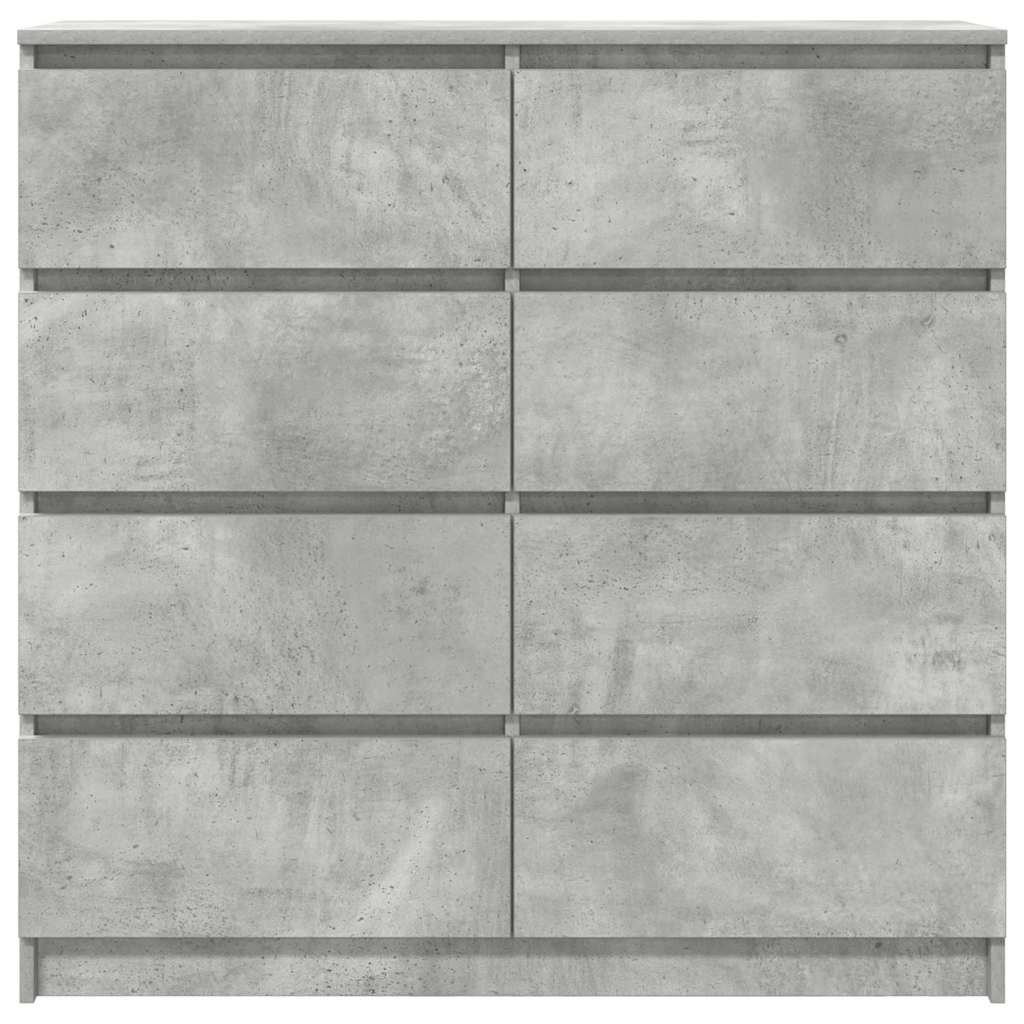 Komoda siva boja betona 100x35x99 cm od konstruiranog drva