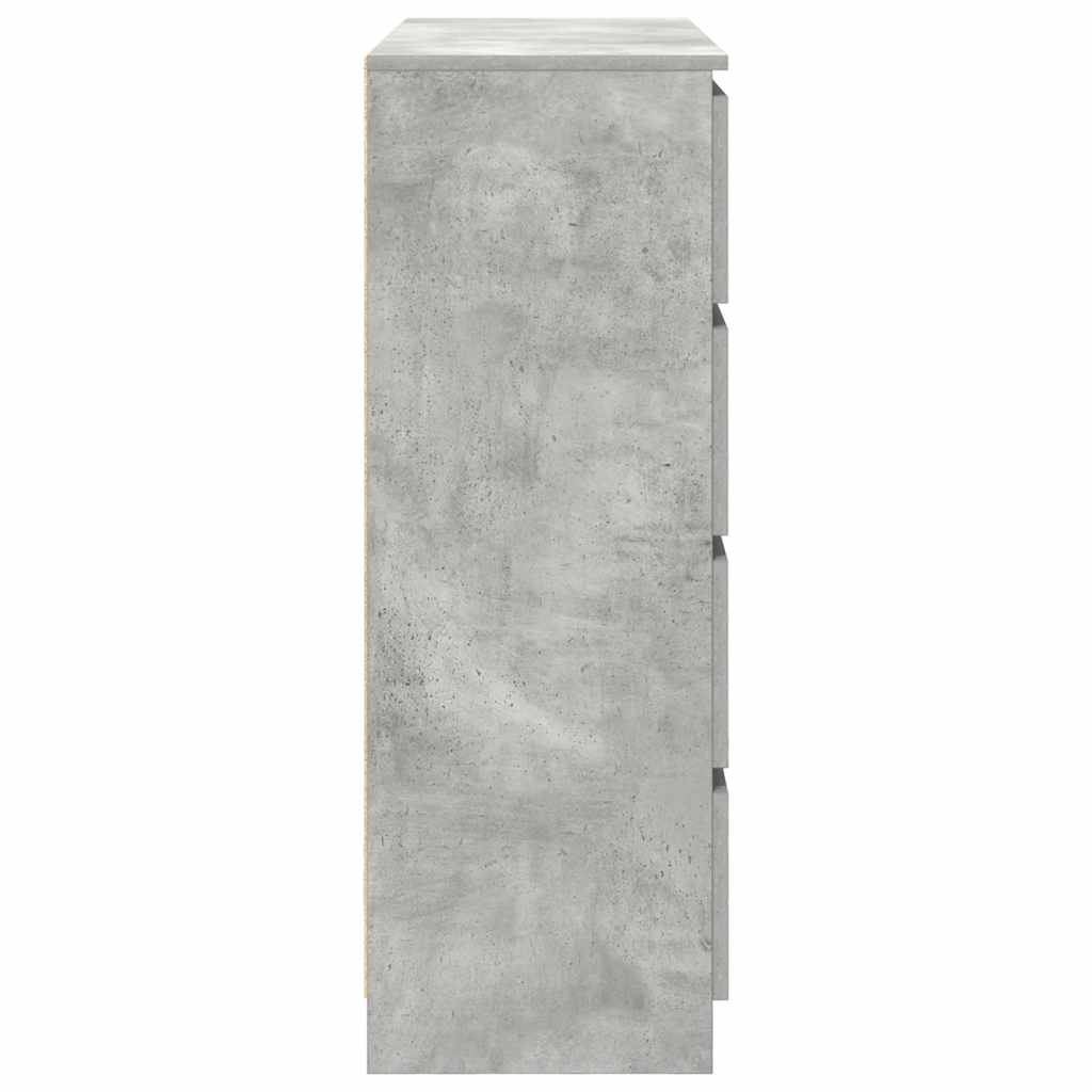 Komoda siva boja betona 100x35x99 cm od konstruiranog drva