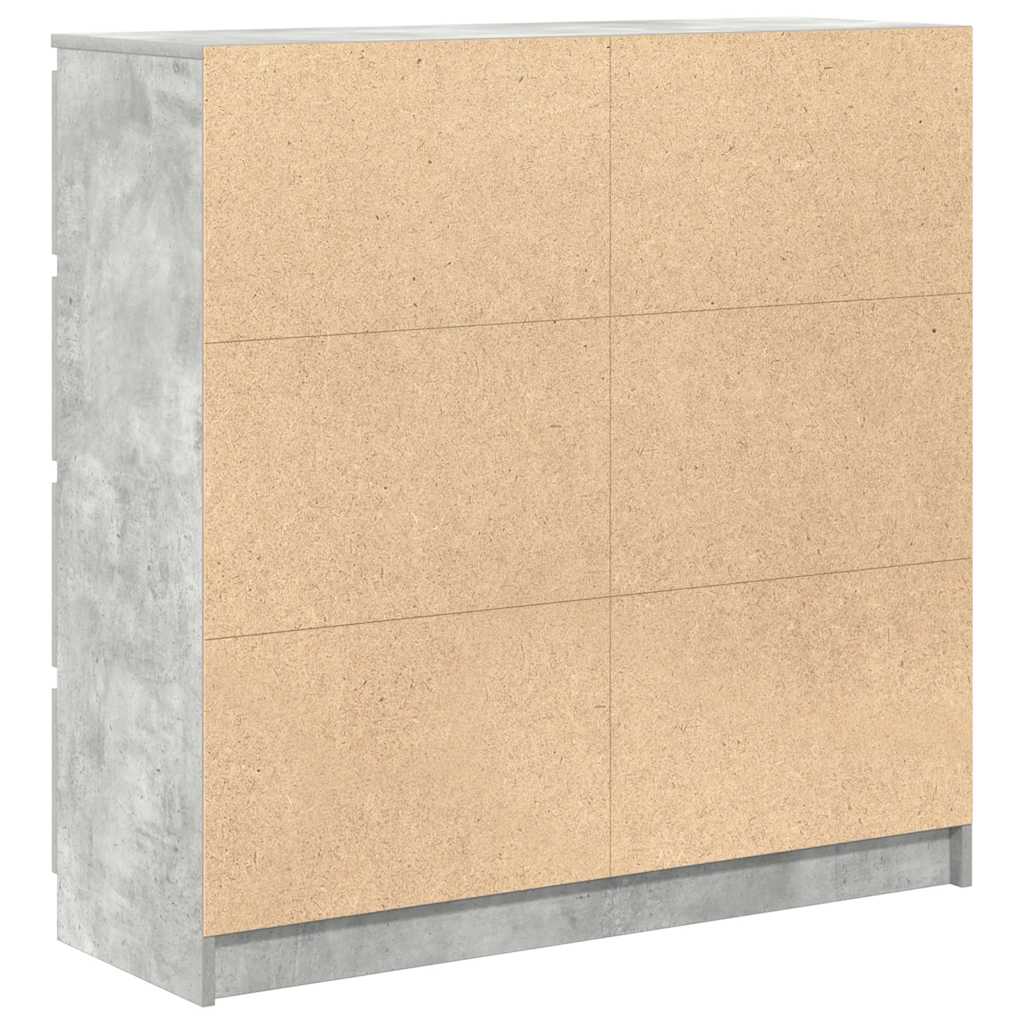 Komoda siva boja betona 100x35x99 cm od konstruiranog drva
