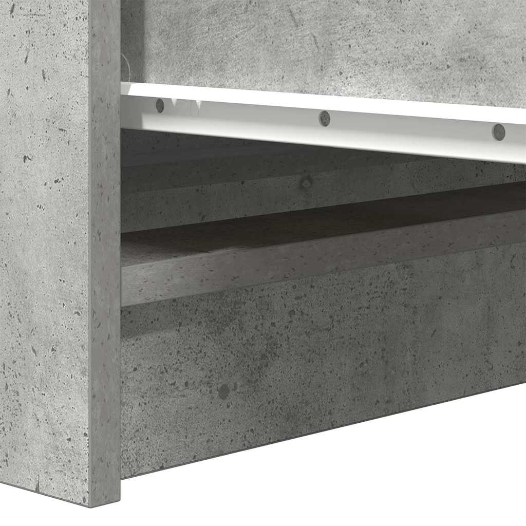 Komoda siva boja betona 100x35x99 cm od konstruiranog drva