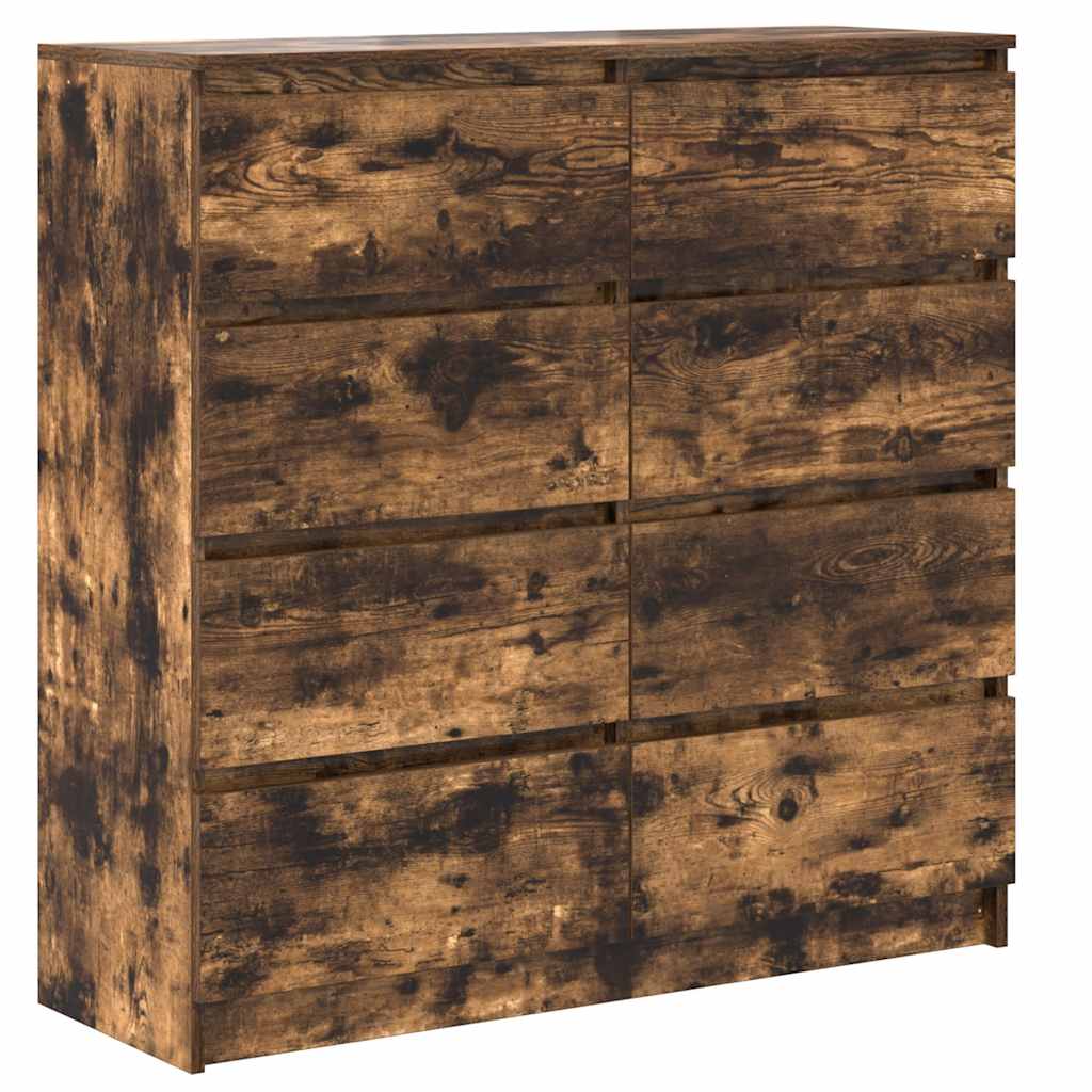Komoda dimljeni hrast 100x35x99 cm od konstruiranog drva
