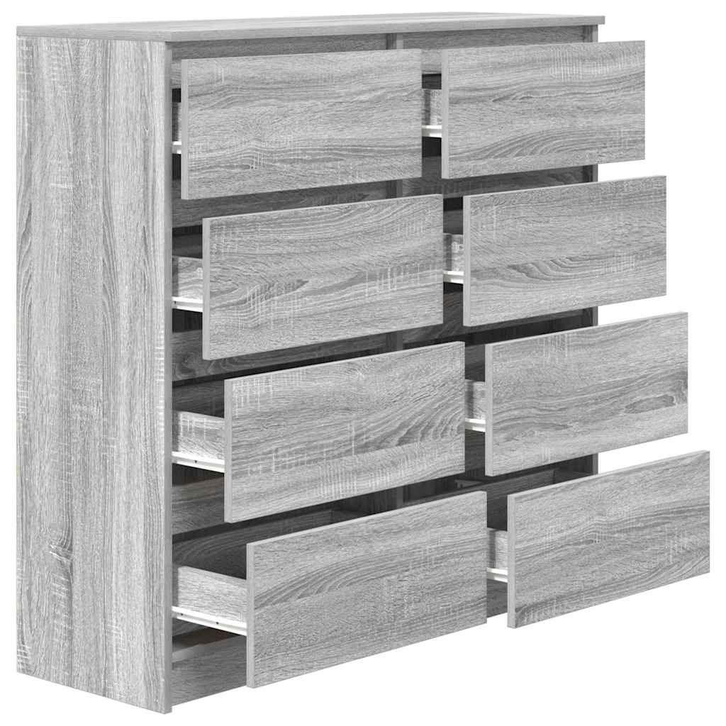 Komoda boja hrasta sonome 100x35x99 cm konstruirano drvo
