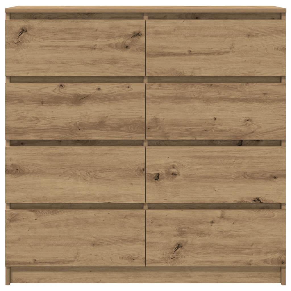 Komoda boja hrasta artisan 100x35x99 cm konstruiranog drva