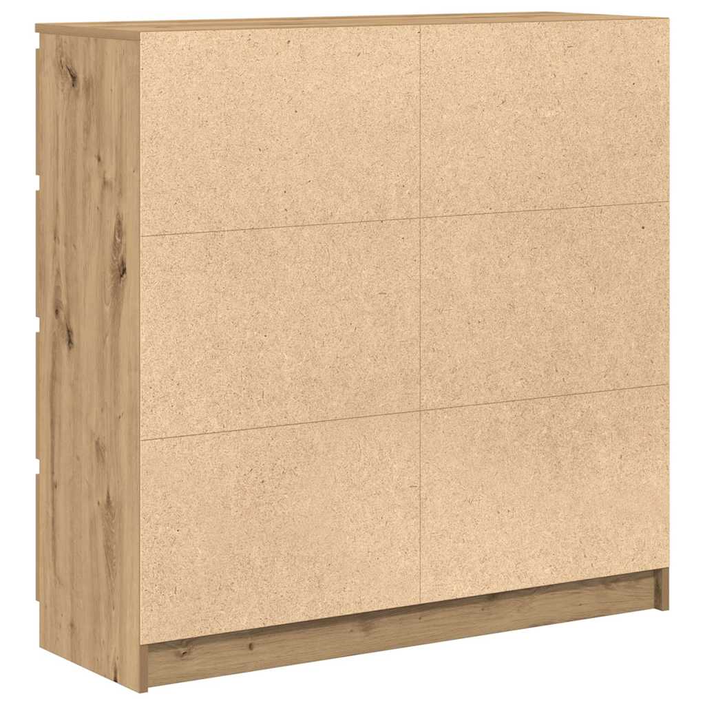Komoda boja hrasta artisan 100x35x99 cm konstruiranog drva