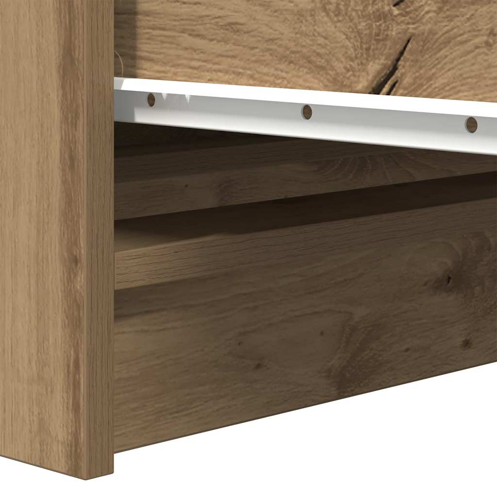 Komoda boja hrasta artisan 100x35x99 cm konstruiranog drva