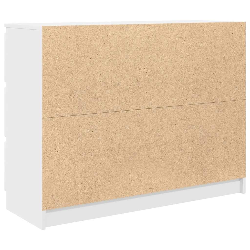 Komoda bijela 100x35x76 cm od konstruiranog drva