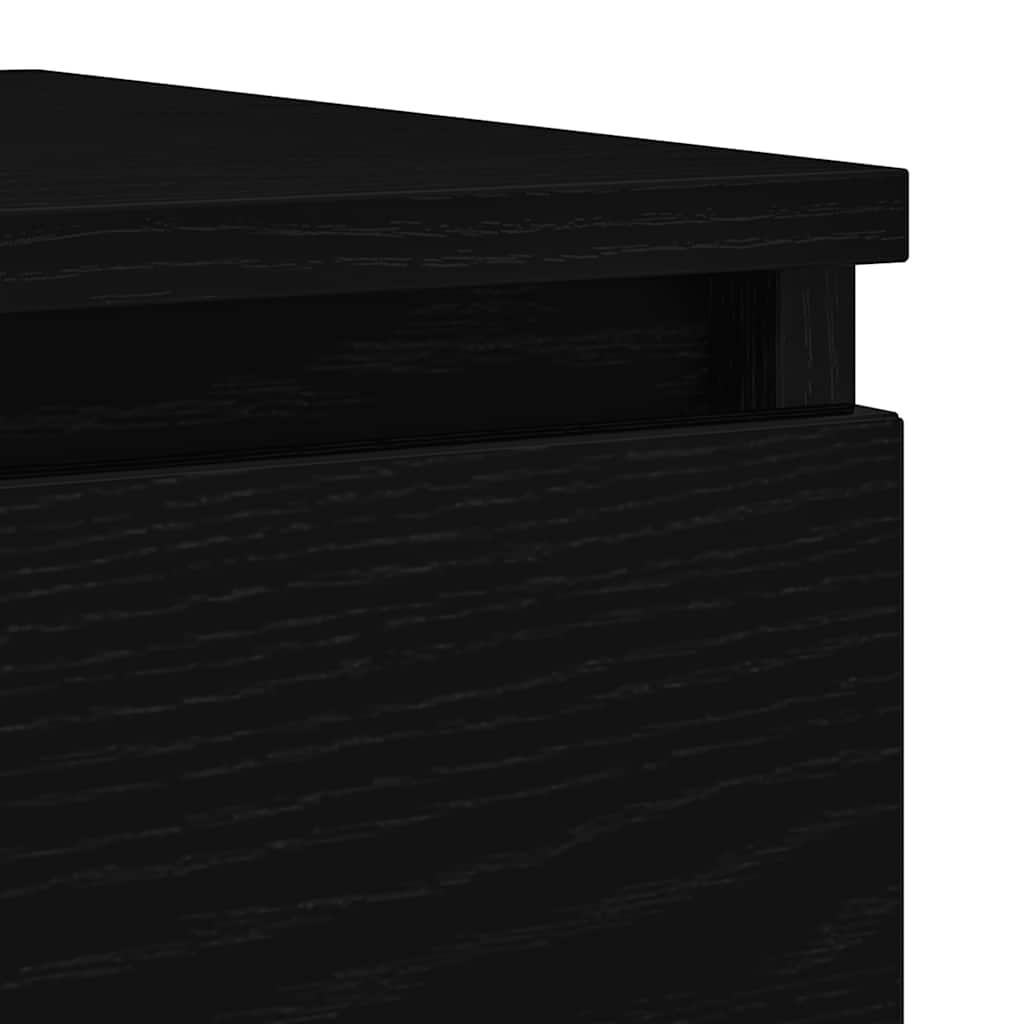 Komoda crni hrast 100x35x76 cm konstruirano drvo