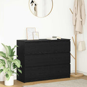 Komoda crni hrast 100x35x76 cm konstruirano drvo