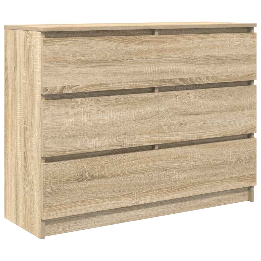 Komoda sonoma hrast 100x35x76 cm izrađeno drvo