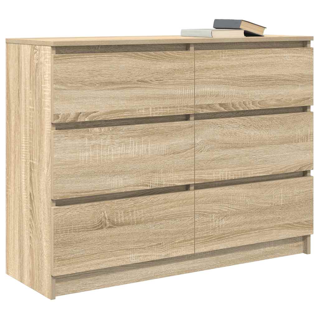 Komoda sonoma hrast 100x35x76 cm izrađeno drvo