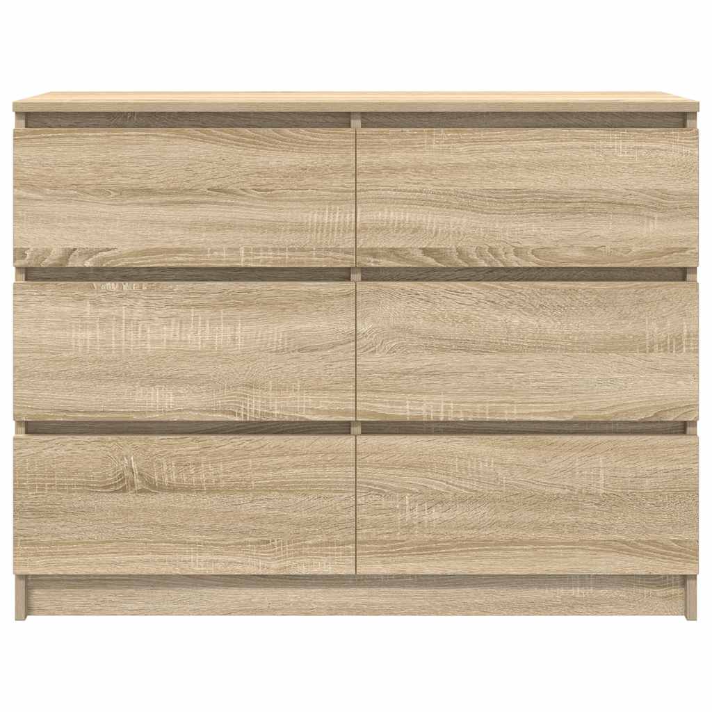 Komoda sonoma hrast 100x35x76 cm izrađeno drvo