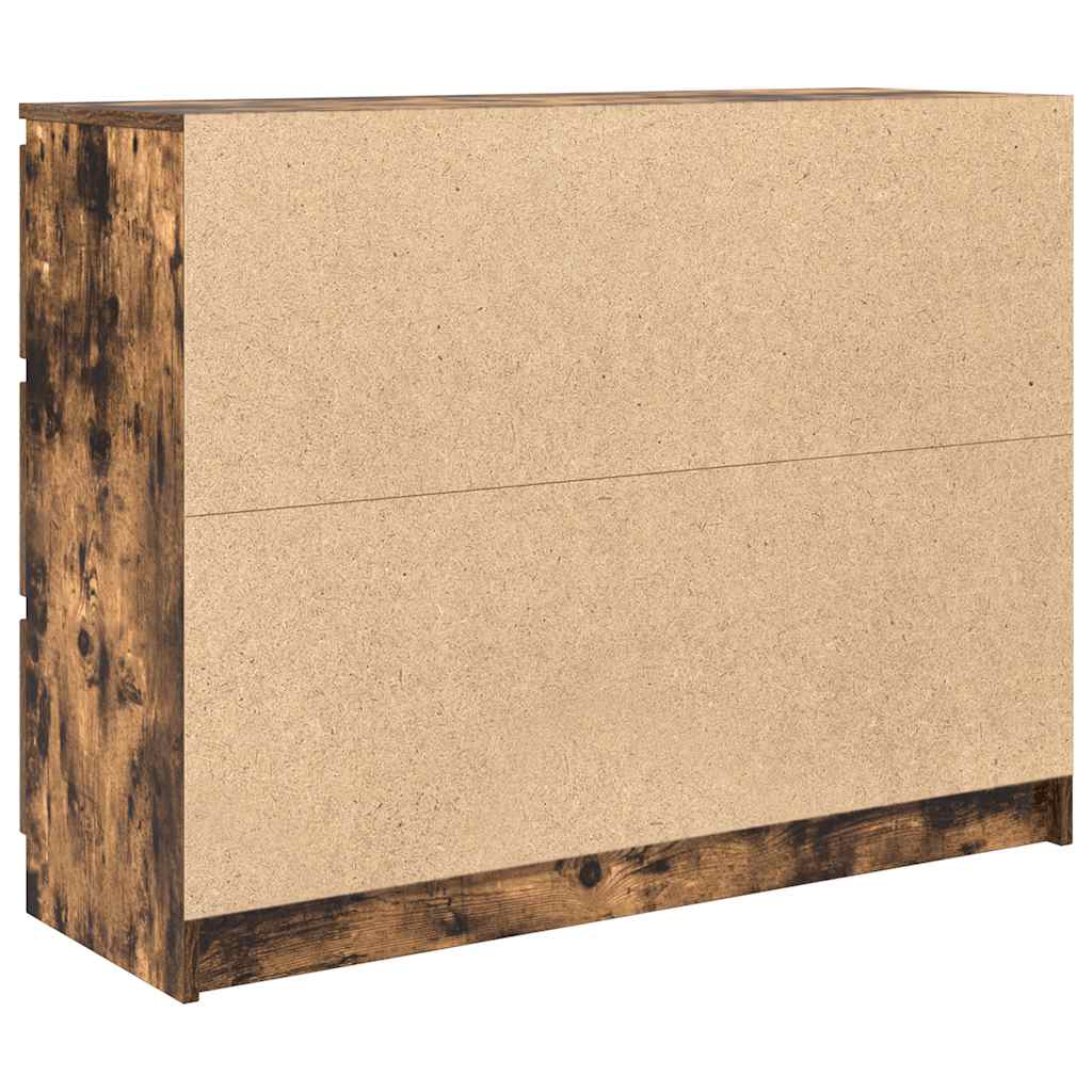Komoda dimljeni hrast 100x35x76 cm konstruirano drvo