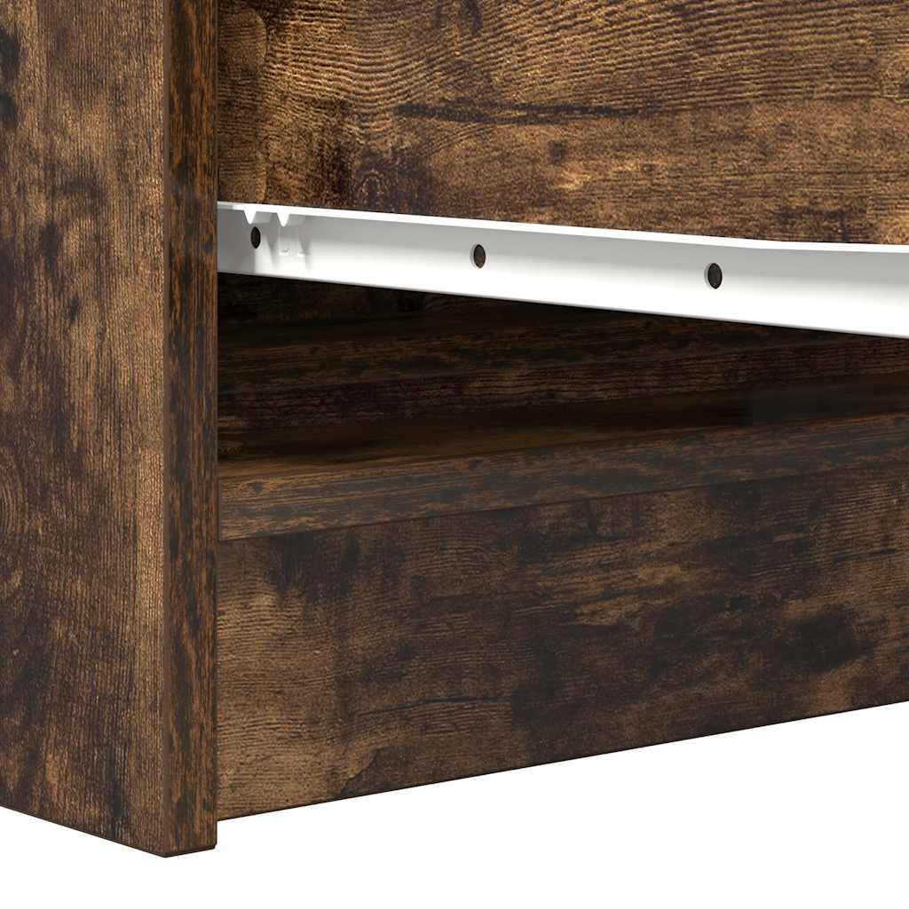 Komoda dimljeni hrast 100x35x76 cm konstruirano drvo