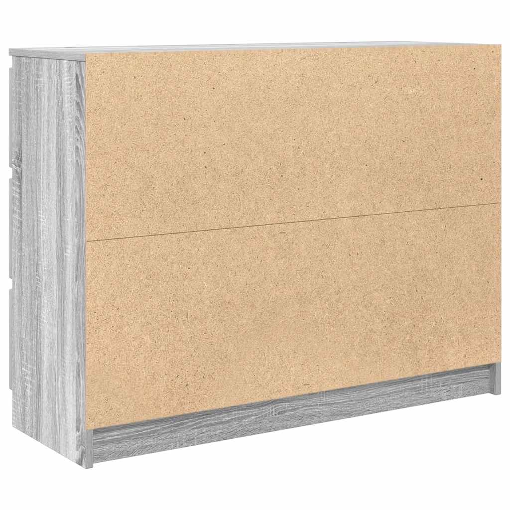 Komoda Siva Sonoma 100x35x76 cm Konstruirano drvo