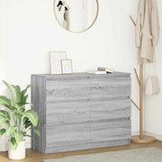 Komoda Siva Sonoma 100x35x76 cm Konstruirano drvo