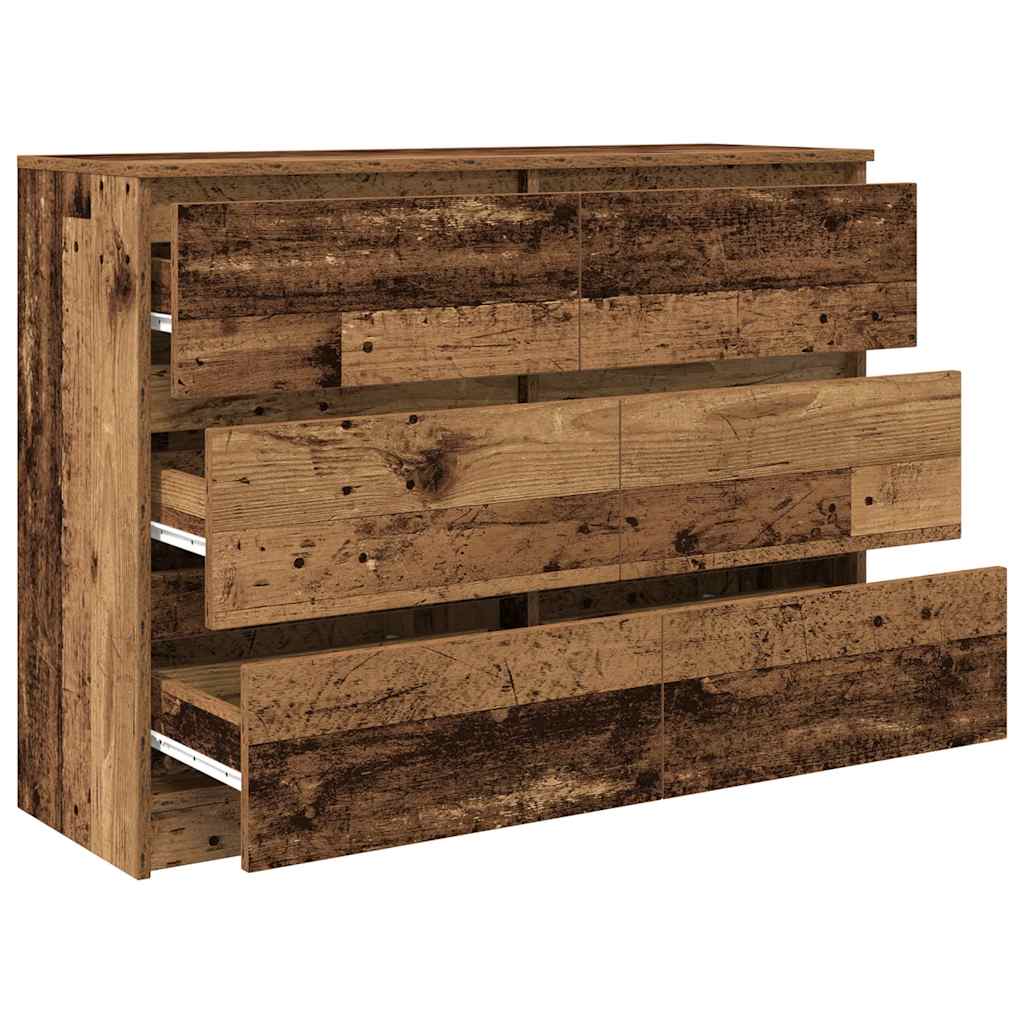 Komoda staro drvo 100x35x76 cm od konstruiranog drva