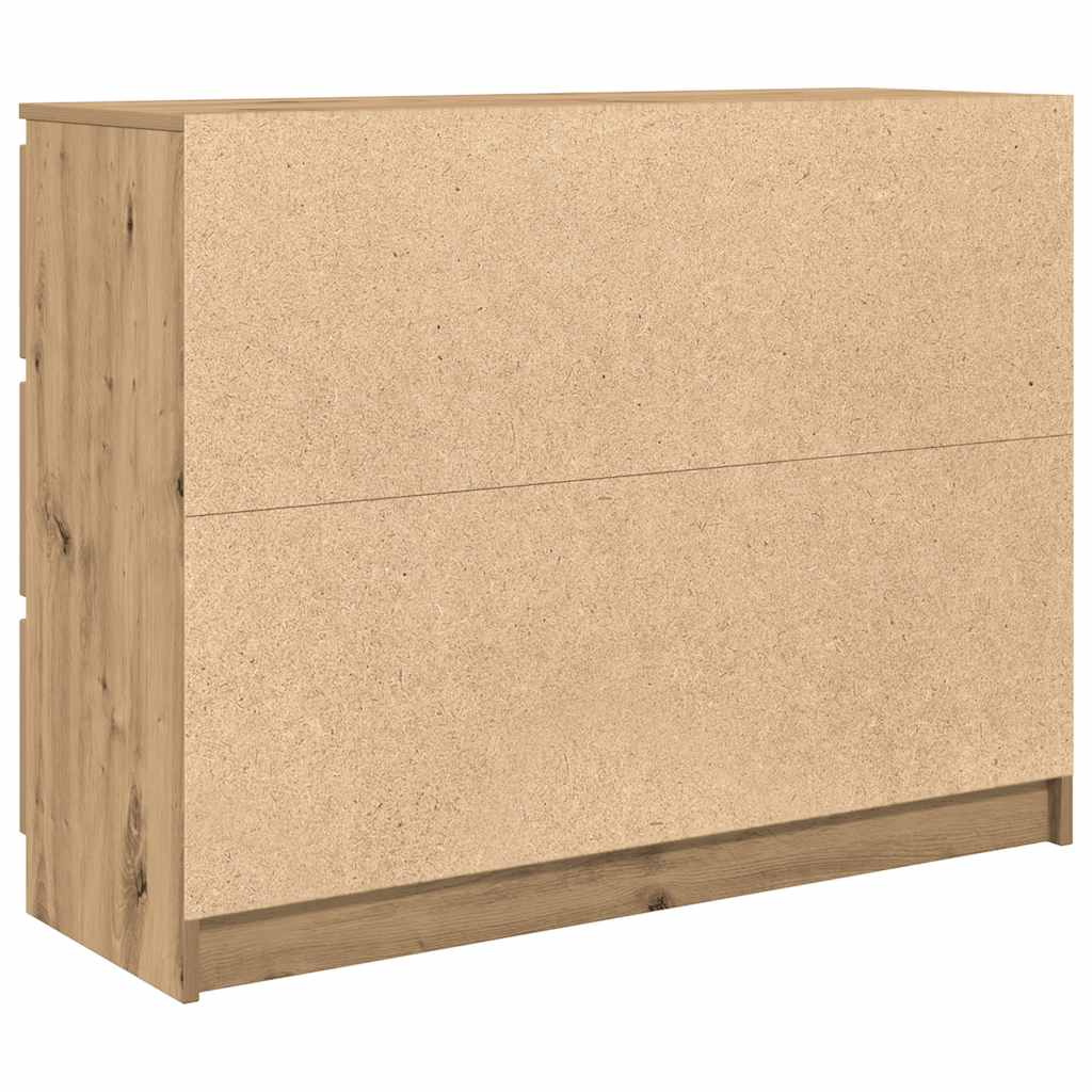 Komoda artisan hrast 100x35x76 cm konstruiranog drva