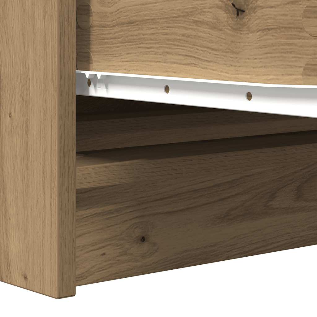 Komoda artisan hrast 100x35x76 cm konstruiranog drva