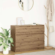 Komoda artisan hrast 100x35x76 cm konstruiranog drva