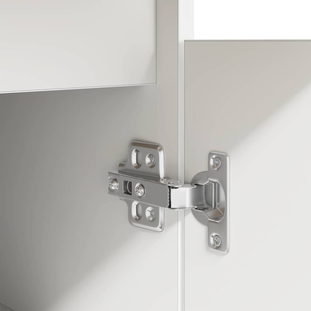 Stol s ladicama Bijelo 140 x 49 x 76 cm Konstruirano drvo