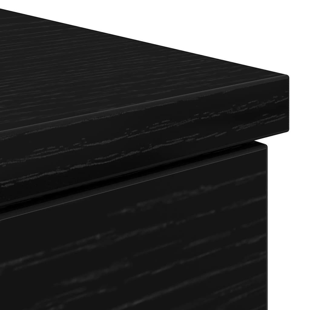 Stol s ladicama Crni hrast 140 x 49 x 76 cm Konstruirano drvo