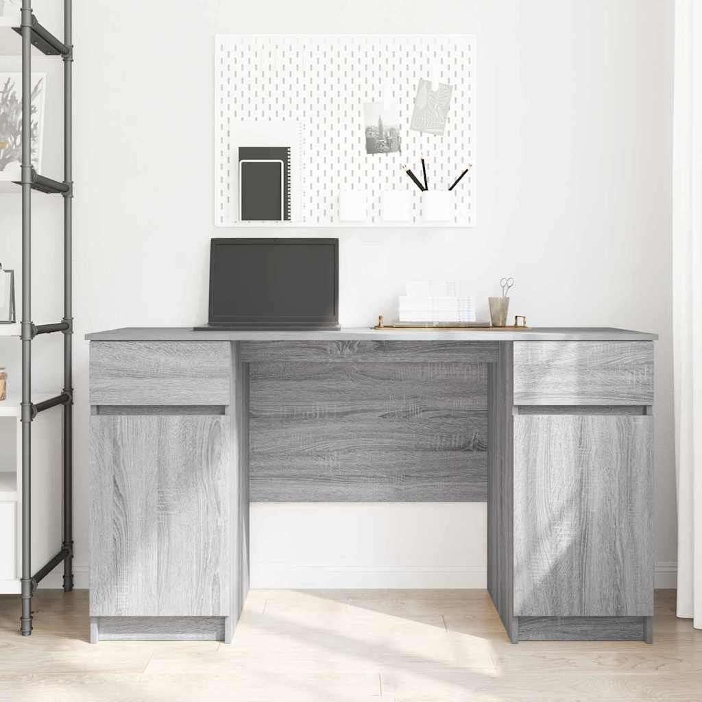 Stol Sivi hrast sonoma 140 x 49 x 76 cm Konstruirano drvo