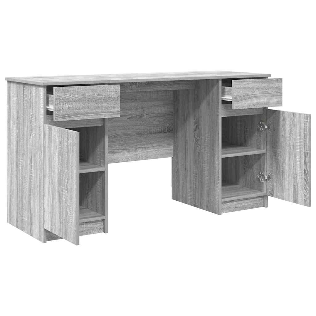 Stol Sivi hrast sonoma 140 x 49 x 76 cm Konstruirano drvo