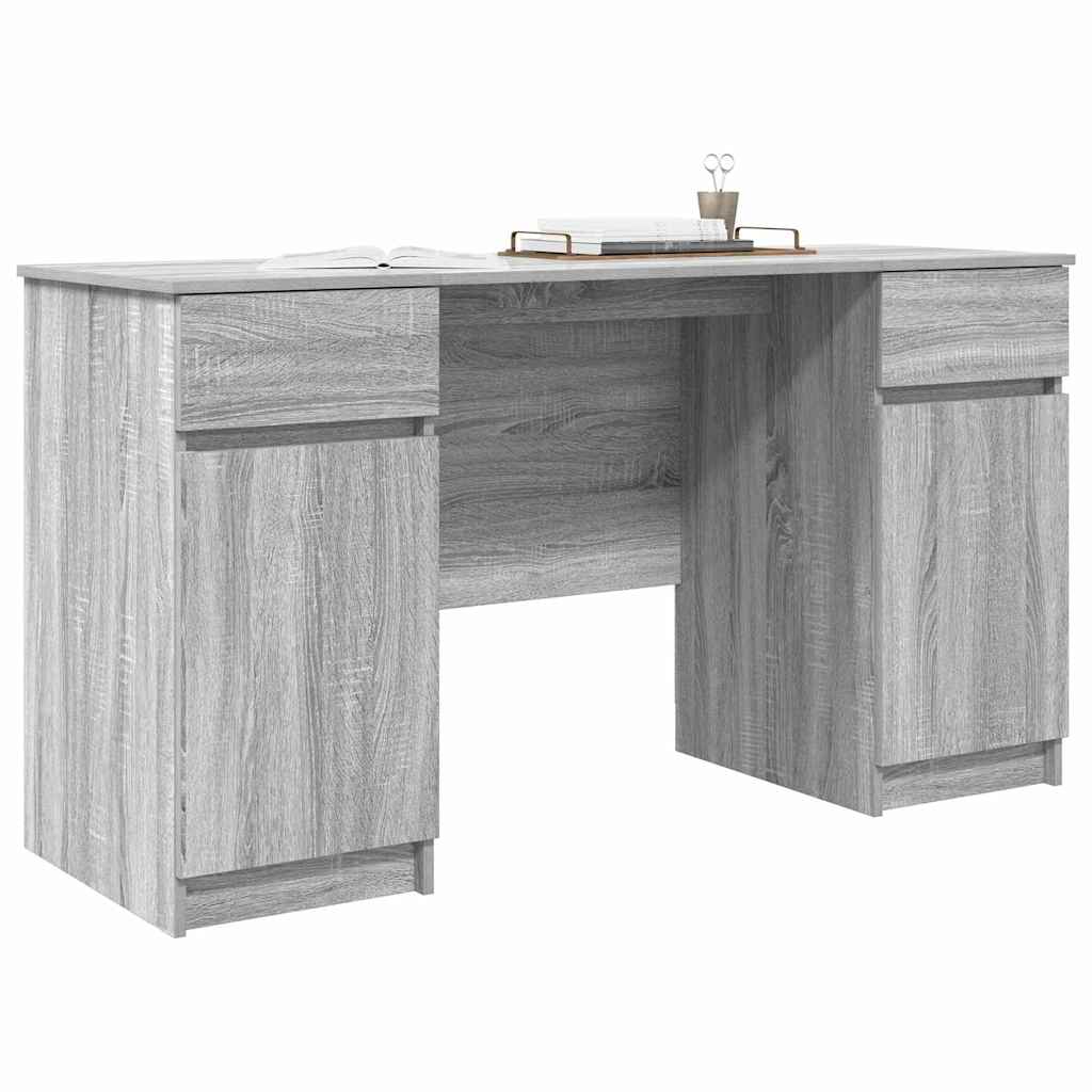 Stol Sivi hrast sonoma 140 x 49 x 76 cm Konstruirano drvo