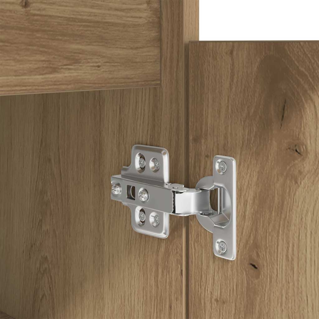 Stol s policom hrast artisan 140 x 49 x 76 cm Konstruirano drvo