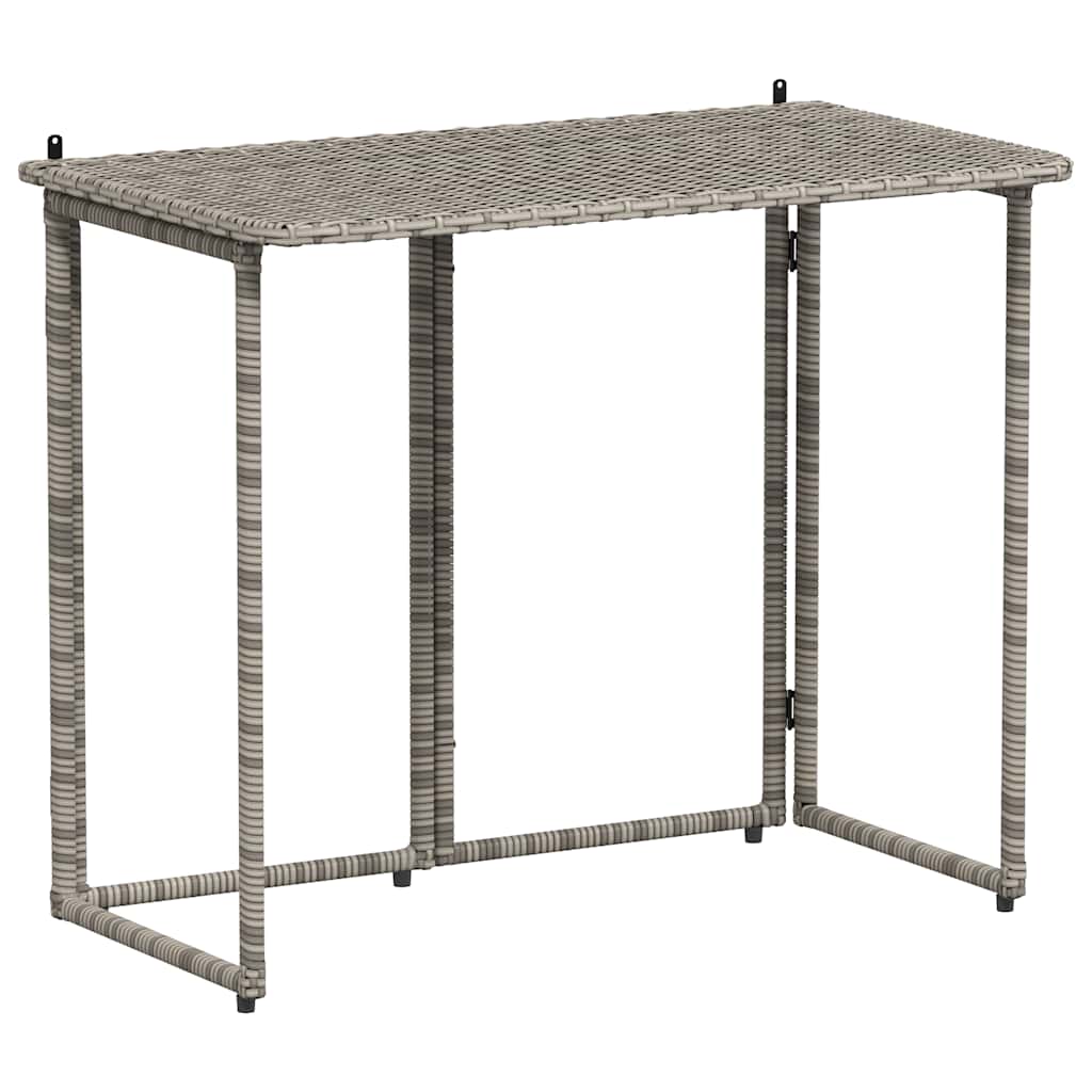 Sklopivi vrtni stol sivi 90x51x75 cm poliratan