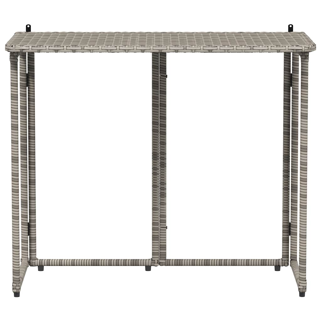 Sklopivi vrtni stol sivi 90x51x75 cm poliratan