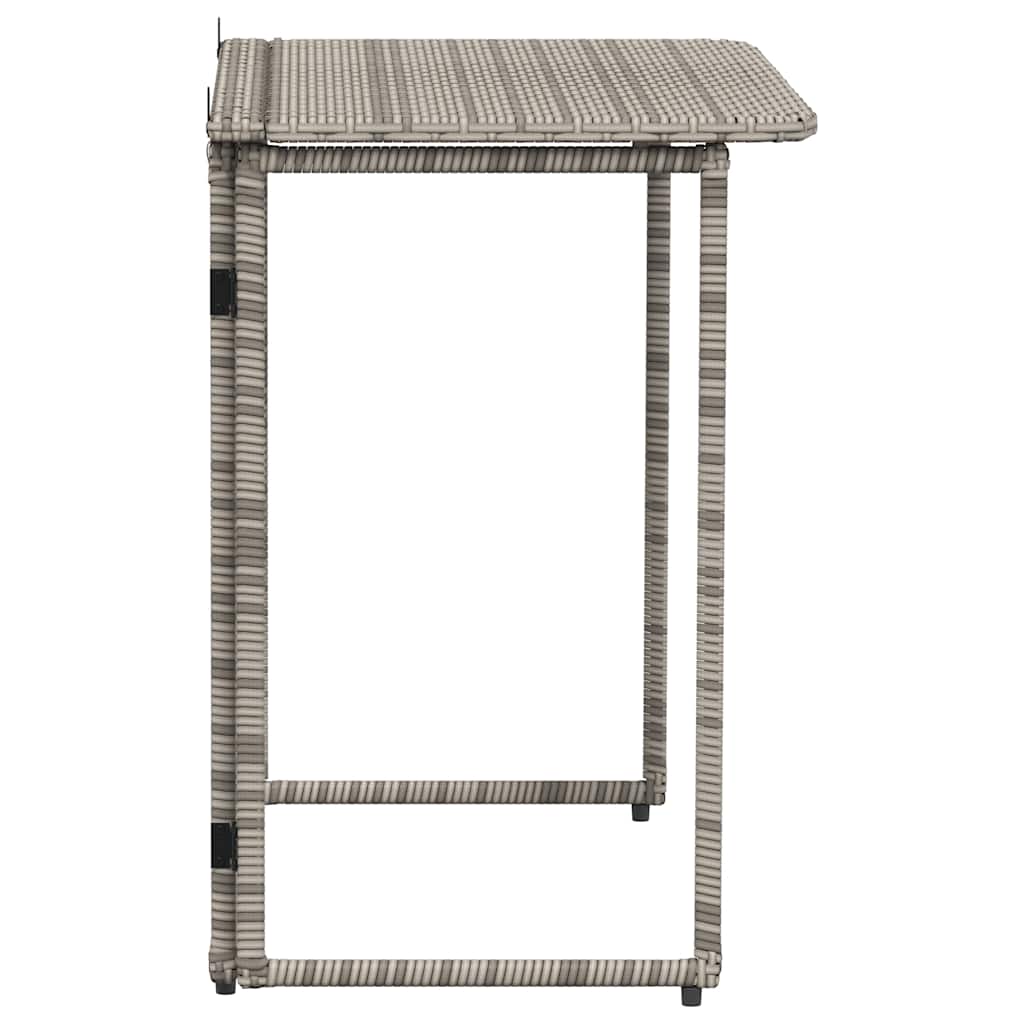 Sklopivi vrtni stol sivi 90x51x75 cm poliratan