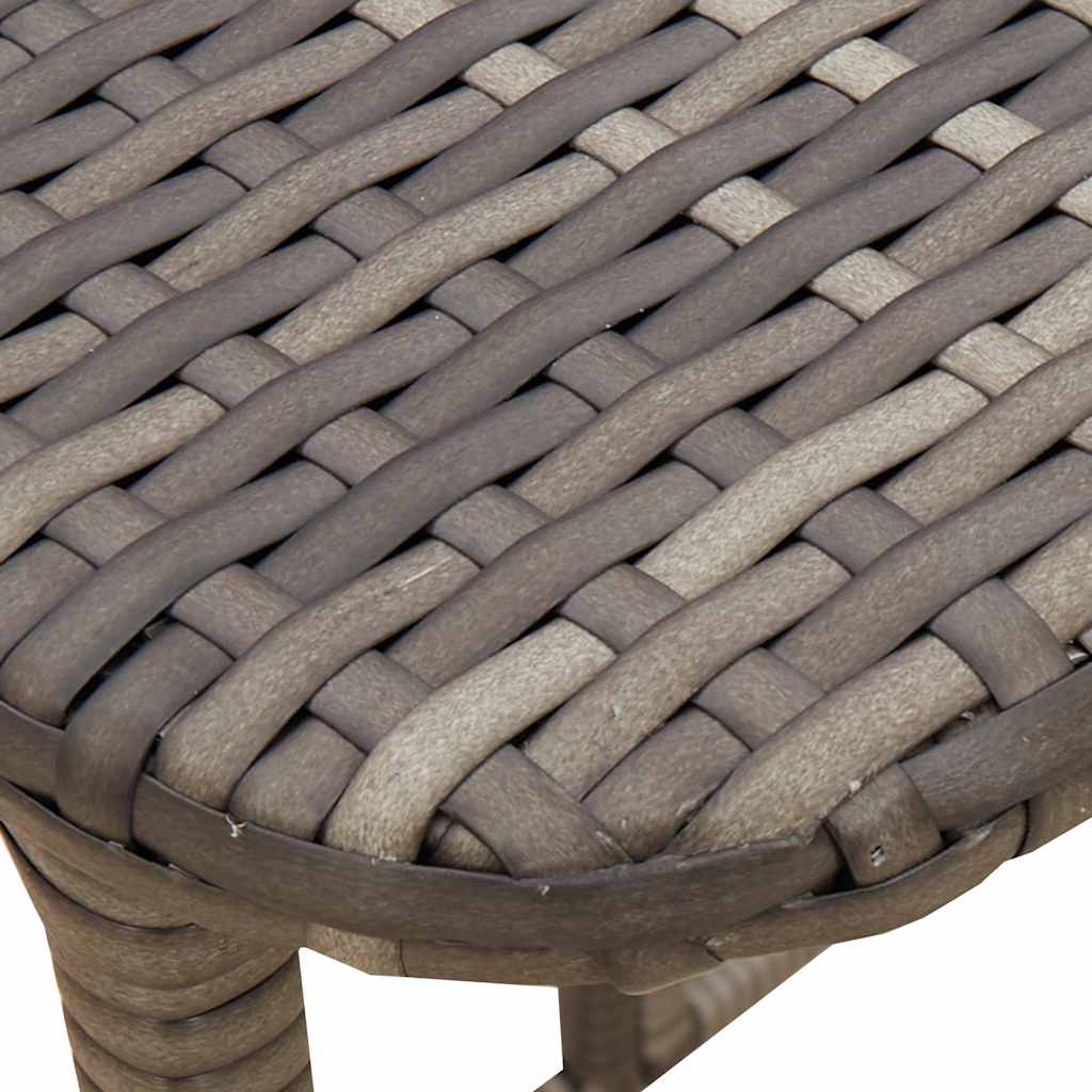 Sklopivi vrtni stol sivi 90x51x75 cm poliratan