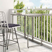 Sklopivi vrtni stol sivi 90x51x75 cm poliratan
