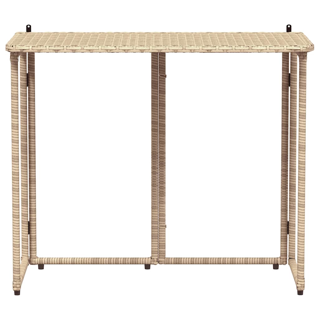 Sklopivi vrtni stol bež 90x51x75 cm poliratan