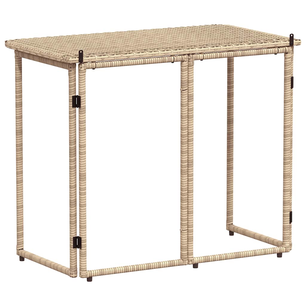 Sklopivi vrtni stol bež 90x51x75 cm poliratan