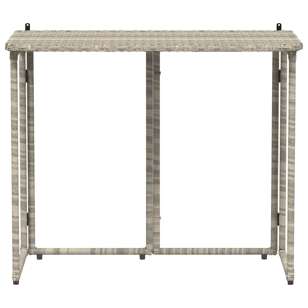 Sklopivi vrtni stol svijetlo sivi 90x51x75 cm poliratan
