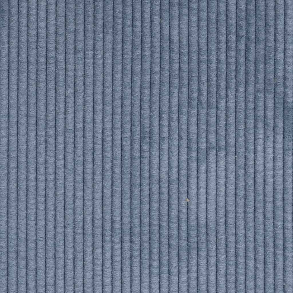 Sofa 2-sjed s ležaljkom u obliku slova L plava 125 cm lan