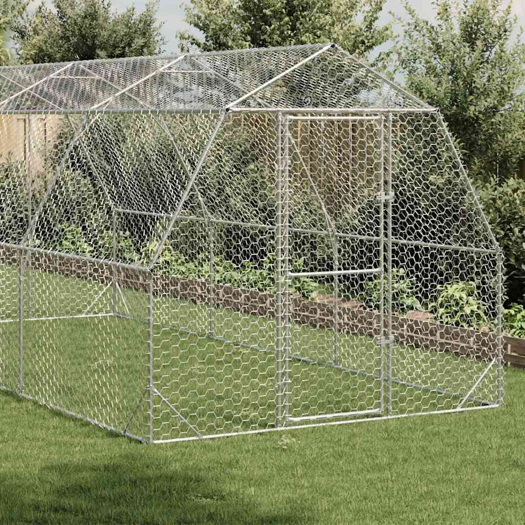 Kavez za kokoši 2,5x6x2,25 m pocinčani čelik