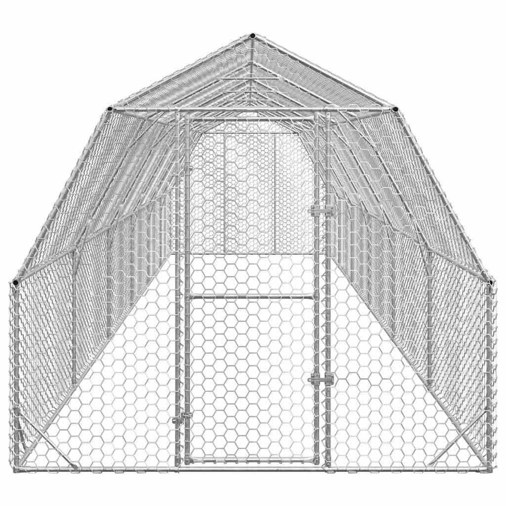 Kavez za kokoši 2,5x12x2,25 m pocinčani čelik