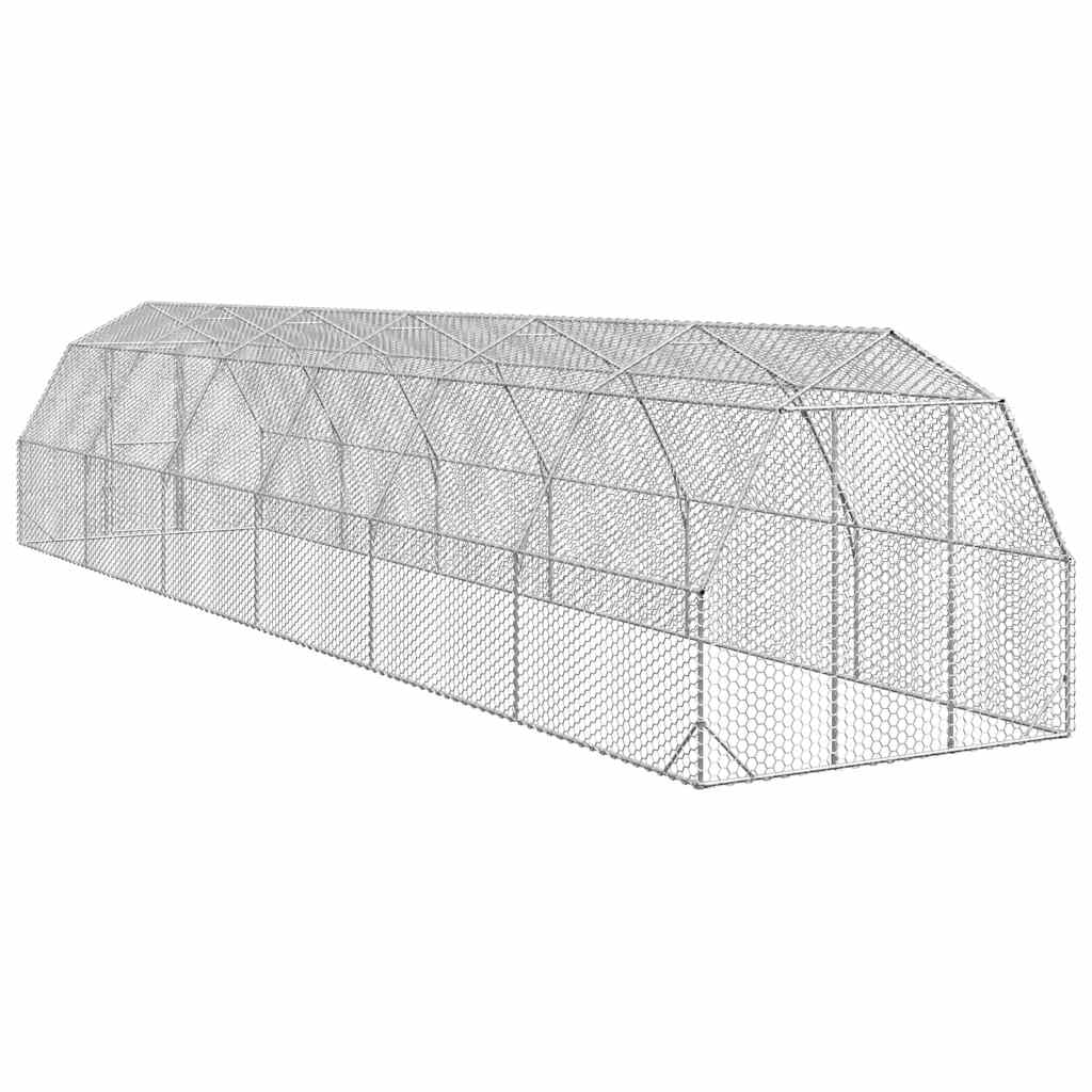 Kavez za kokoši 2,5x12x2,25 m pocinčani čelik