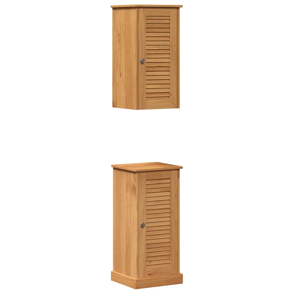 Set namještaja za kupaonicu VIGO 2 pcs Smeđa i medena smeđa