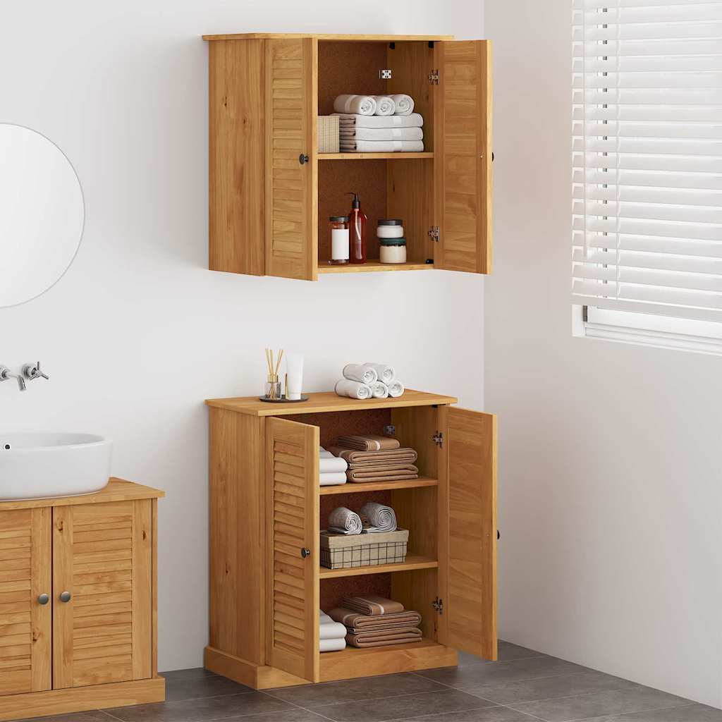 Set namještaja za kupaonicu VIGO 2 pcs Smeđa i medena smeđa